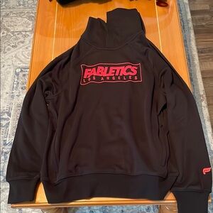 Fabletics Black Sweatshirt with Red Accents